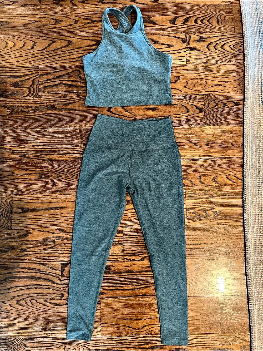 Beyond Yoga Spacedye Refocus Cropped Tank and Caught In The Midi High Waisted
